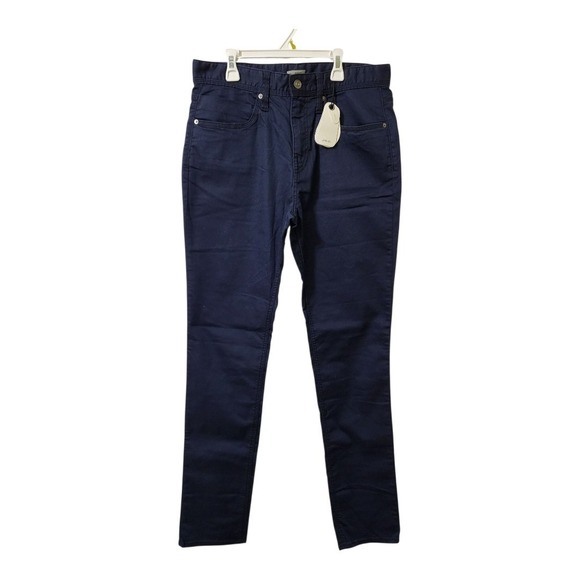 Prana Bridger Jean Mens 32x34 Blue Slim Tapered Fit Organic Cotton Stretch New